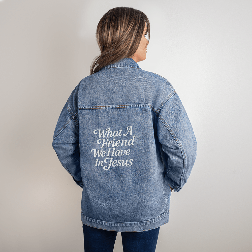 What A Friend We Have In Jesus Denim Jacket