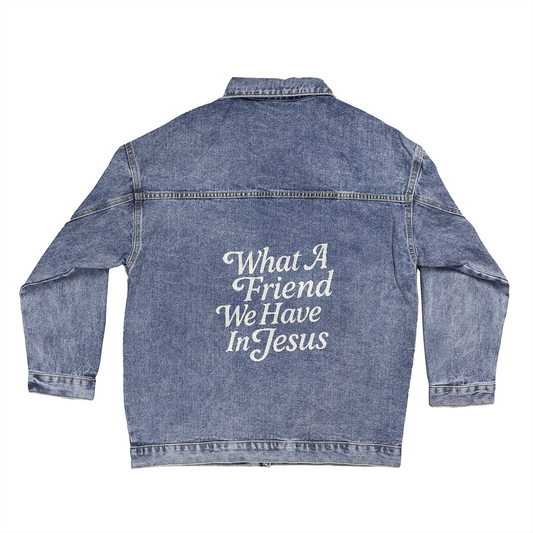 What A Friend We Have In Jesus Denim Jacket