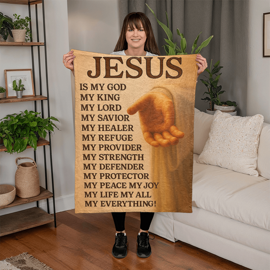 Jesus Fleece Blanket