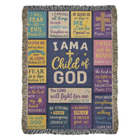 Child of God Christian Scripture Blanket