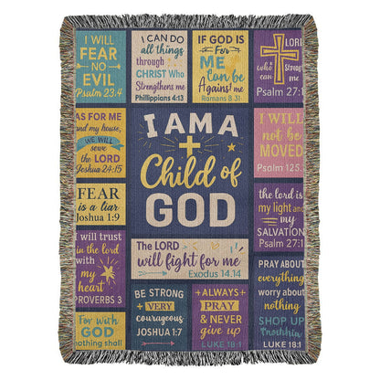Child of God Christian Scripture Blanket