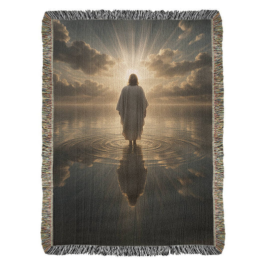 Jesus Walking on Water Christian Blanket
